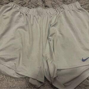 Nike Light Blue/White Athletic Shorts